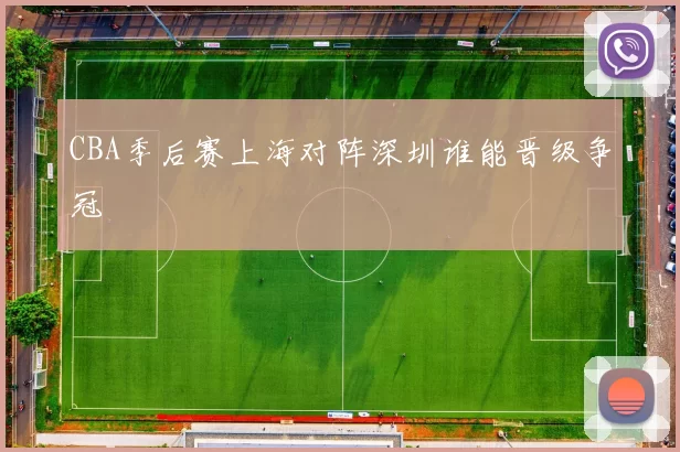 CBA季后赛上海对阵深圳谁能晋级争冠
