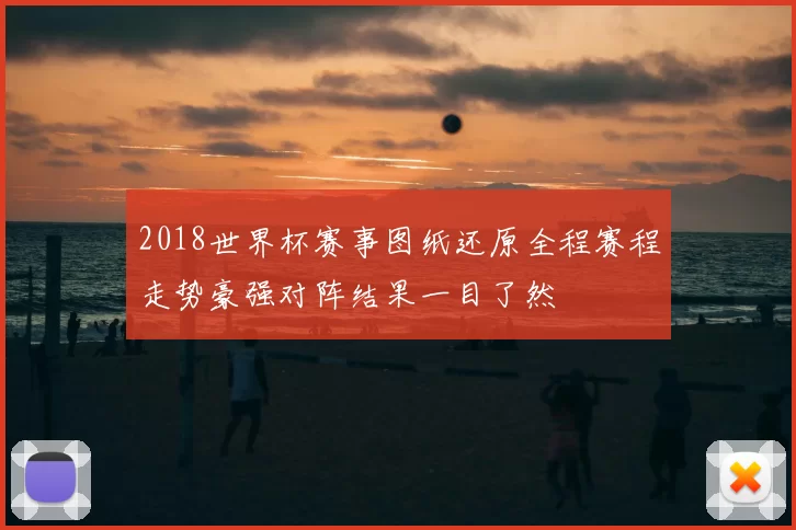 2018世界杯赛事图纸还原全程赛程走势豪强对阵结果一目了然
