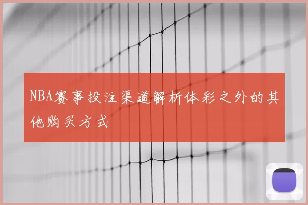 NBA赛事投注渠道解析体彩之外的其他购买方式